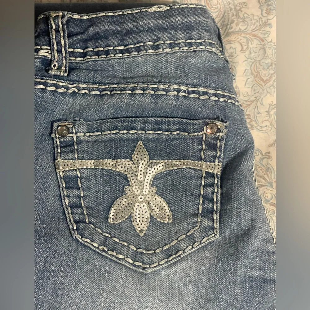 Cherokee Girl’s Mid-Dark Wash‎ Bootcut Jeans Size 12
